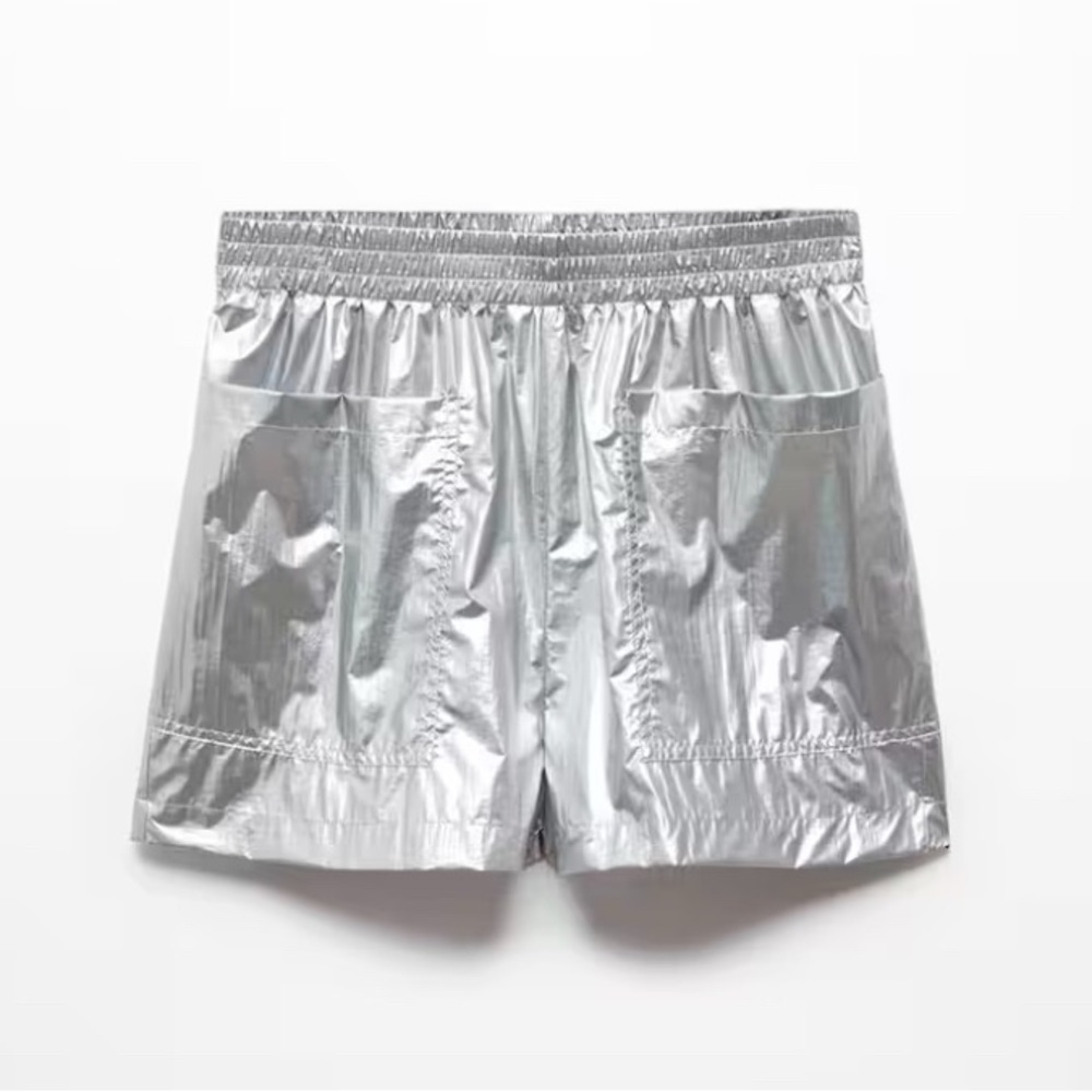 Mango silver shorts size medium - Picture 4 of 5